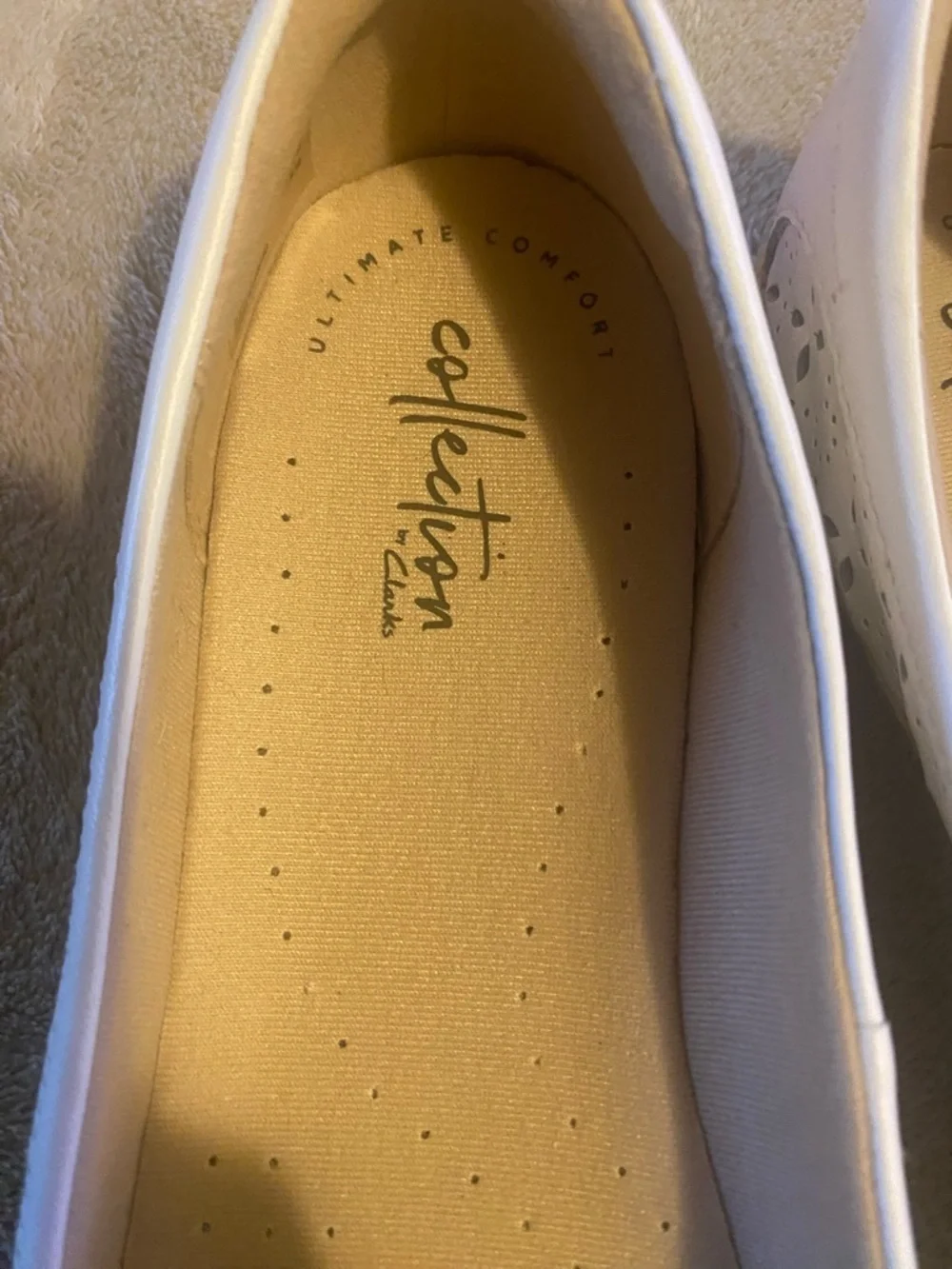 Collection by Clarks white espadrille Flats